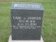 Carl Johan Jonasson/Johnson gravsten på Elm Creek Cemetery, Nebraska, NE, USA
